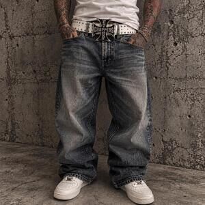 West Coast Choppers Studded Belt White